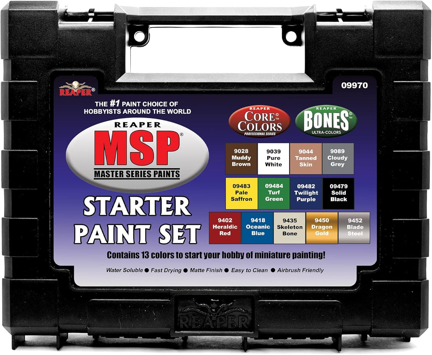 Reaper 09970 Master Series Starter Set - 13-Piece Beginner Paint Set
